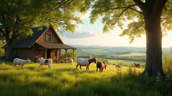 Ferme caprine à Saint-Germain-Laval : produits laitiers et savoir-faire artisanal