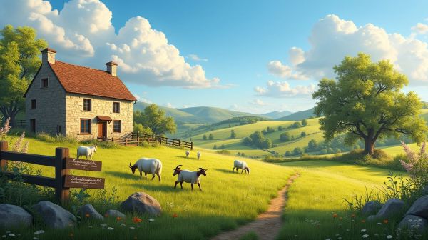 Ferme caprine à Saint-Germain-Laval : produits laitiers et savoir-faire artisanal